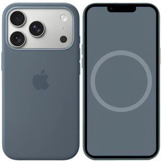 Чохол Silicone Case with MagSafe + Button iPhone 17 Pro Max Anchor blue - фото 1 Чохол Silicone Case with MagSafe + Button iPhone 17 Pro Max Anchor blue - фото 1