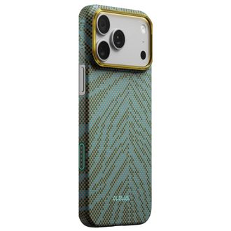Чохол Pitaka Edge Ultra-Slim Breath of Veins Dive Green for iPhone 17 Pro Max (BV1703PM) - фото 2 Чохол Pitaka Edge Ultra-Slim Breath of Veins Dive Green for iPhone 17 Pro Max (BV1703PM) - фото 2