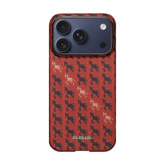 Чехол Pitaka Edge Ultra-Slim Case Happiness Rides Maroon for iPhone 17 Pro (HR1708P) - фото 2