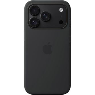 Чехол Silicone Case with MagSafe + Button iPhone 18 Pro Max Midnight Black - фото 2