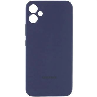Чохол Silicone Cover Lakshmi Full Camera (AAA) with Logo для Samsung Galaxy A07 (Темно-синій / Midnight blue) - фото 1