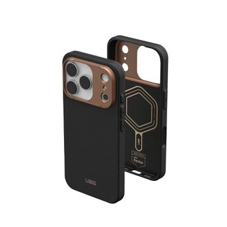Чохол UAG для iPhone 17 Pro Max Fibr Armr Magsafe Kevlar Graphite/Bronze (114554113985) - фото 3 Чохол UAG для iPhone 17 Pro Max Fibr Armr Magsafe Kevlar Graphite/Bronze (114554113985) - фото 3