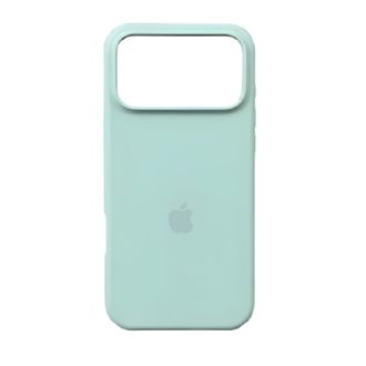 Чехол Silicone Case with MagSafe + Button iPhone 17 Pro Aquamarine - фото 1