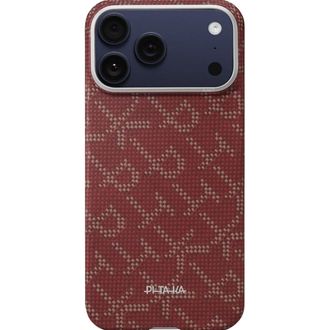 Чехол Pitaka Ultra-Slim Case Monogram Red/Gold for iPhone 17 Pro (KI1702PTK) - фото 2