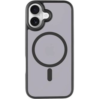 Чехол TPU+PC Metal Buttons with MagSafe iPhone 17 (6.3") (Черный / Black) - фото 1 Чехол TPU+PC Metal Buttons with MagSafe iPhone 17 (6.3") (Черный / Black) - фото 1