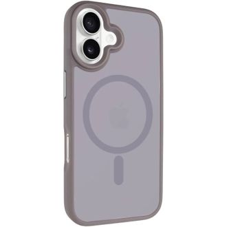 Чохол TPU+PC Metal Buttons with MagSafe iPhone 17 (6.3") (Сірий / Grey) - фото 2 Чохол TPU+PC Metal Buttons with MagSafe iPhone 17 (6.3") (Сірий / Grey) - фото 2