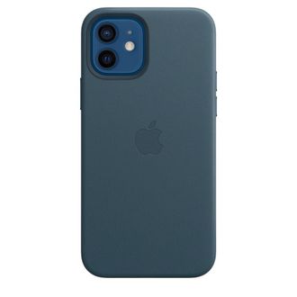 Чохол iPhone Leather Case with MagSafe 12 /12 Pro ( 6.1) Baltic Blue - фото 2