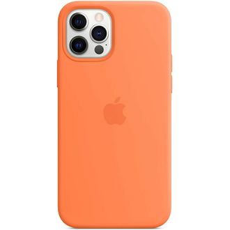 Чехол Silicone Case with magsafe iPhone 12/12Pro Kumquat - фото 1