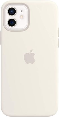 Чехол Silicone Case with magsafe iPhone 12/12Pro White - фото 2