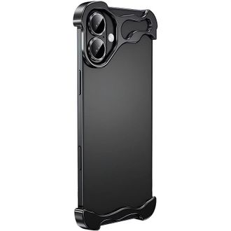 Чехол Minimalist Metal Bumper для Apple iPhone 17 (6.3") (Black) - фото 1