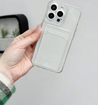Чехол Card Holder Clear Case (iPhone 12 Pro) - фото 2 Чехол Card Holder Clear Case (iPhone 12 Pro) - фото 2