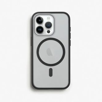 Чехол Clear case magsafe iphone 15 Pro Black - фото 1