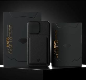 Чехол iLera NAPA leather Case 1.0 for iPhone 15 Pro, Black + iLera NAPA leather Wallet 1.0 for iPhone, Black в подарок - фото 1 Чехол iLera NAPA leather Case 1.0 for iPhone 15 Pro, Black + iLera NAPA leather Wallet 1.0 for iPhone, Black в подарок - фото 1