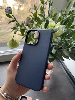 Чехол iPhone 12 Pro Max K-DOO Noble collection /dark blue + стекло в подарок! - фото 2