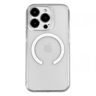 Чохол iPhone 14 Plus Rock Pure Magnet Series /transparent/ + стекло в подарок! - фото 1
