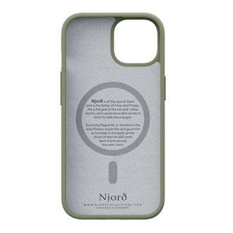 Чохол Njord Suede MagSafe Case Olive for iPhone 15 (NA51SU06) - фото 3 Чохол Njord Suede MagSafe Case Olive for iPhone 15 (NA51SU06) - фото 3