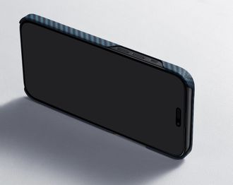 Чохол Pitaka MagEZ Case 4 Twill 1500D Black/Blue for iPhone 15 Pro (KI1508P) - фото 2 Чохол Pitaka MagEZ Case 4 Twill 1500D Black/Blue for iPhone 15 Pro (KI1508P) - фото 2