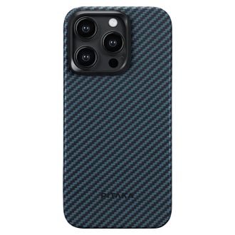 Чохол Pitaka MagEZ Case 4 Twill 1500D Black/Blue for iPhone 15 Pro (KI1508P) - фото 1 Чохол Pitaka MagEZ Case 4 Twill 1500D Black/Blue for iPhone 15 Pro (KI1508P) - фото 1