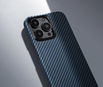 Чохол Pitaka MagEZ Case 4 Twill 1500D Black/Blue for iPhone 15 Pro Max (KI1508PM) - фото 2