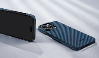 Чохол Pitaka MagEZ Case 4 Twill 1500D Black/Blue for iPhone 15 Pro Max (KI1508PM) - фото 3
