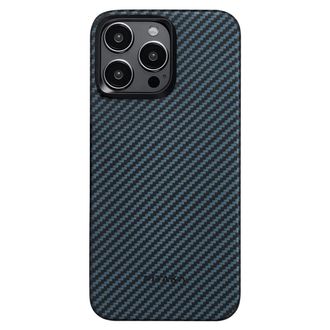 Чохол Pitaka MagEZ Case 4 Twill 1500D Black/Blue for iPhone 15 Pro Max (KI1508PM) - фото 1