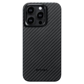 Чохол Pitaka MagEZ Case 4 Twill 1500D Black/Grey for iPhone 15 Pro (KI1501P) - фото 1