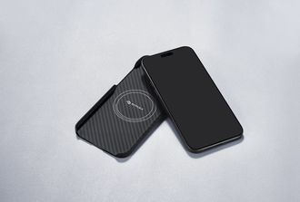 Чохол Pitaka MagEZ Case 4 Twill 1500D Black/Grey for iPhone 15 Pro (KI1501P) - фото 2