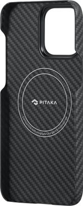 Чохол Pitaka MagEZ Case 4 Twill 1500D Black/Grey for iPhone 15 Pro Max (KI1501PM) - фото 3 Чохол Pitaka MagEZ Case 4 Twill 1500D Black/Grey for iPhone 15 Pro Max (KI1501PM) - фото 3