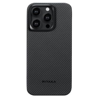 Чохол Pitaka MagEZ Case 4 Twill 600D Black/Grey for iPhone 15 Pro Max (KI1501PMA) - фото 1