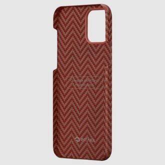 Чохол Pitaka MagEZ Case Herringbone Red/Orange for iPhone 12 Pro - KI1207P - фото 3