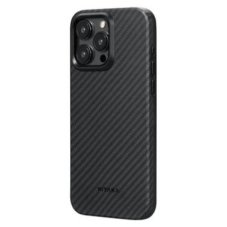 Чехол Pitaka MagEZ Case Pro 4 Twill 1500D Black/Grey for iPhone 15 Pro Max (KI1501PMP) - фото 2 Чехол Pitaka MagEZ Case Pro 4 Twill 1500D Black/Grey for iPhone 15 Pro Max (KI1501PMP) - фото 2