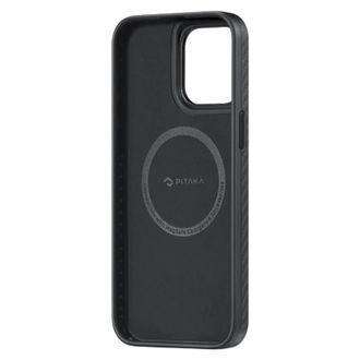 Чехол Pitaka MagEZ Case Pro 4 Twill 1500D Black/Grey for iPhone 15 Pro Max (KI1501PMP) - фото 3 Чехол Pitaka MagEZ Case Pro 4 Twill 1500D Black/Grey for iPhone 15 Pro Max (KI1501PMP) - фото 3