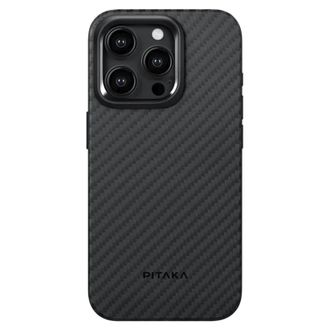 Чехол Pitaka MagEZ Case Pro 4 Twill 1500D Black/Grey for iPhone 15 Pro Max (KI1501PMP) - фото 1 Чехол Pitaka MagEZ Case Pro 4 Twill 1500D Black/Grey for iPhone 15 Pro Max (KI1501PMP) - фото 1