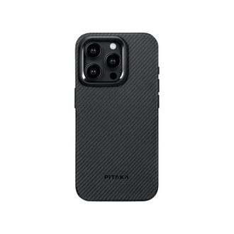 Чехол Pitaka MagEZ Case Pro 4 Twill 600D Black/Grey for iPhone 15 Pro (KI1501PPA) - фото 1 Чехол Pitaka MagEZ Case Pro 4 Twill 600D Black/Grey for iPhone 15 Pro (KI1501PPA) - фото 1