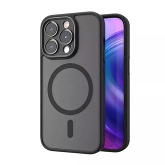Чехол Rock Guard Touch Magnetic Protection Case Anti-drop Lens for iPhone 15 Pro Max Black (2590) - фото 1