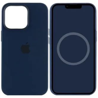 Чохол silicone Case magsafe 13 Pro abyss blue - фото 1