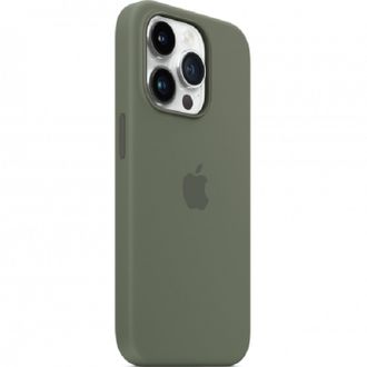 Чохол Silicone Case with Animation & MagSafe 14 Pro Oliv - фото 3
