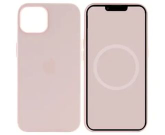 Чохол silicone Case with magsafe 13 Pro chalk pink - фото 1