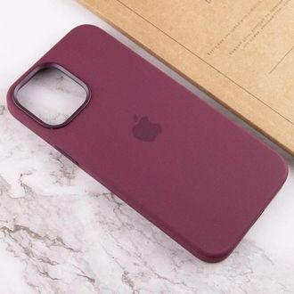 Чохол silicone Case with magsafe iphone 12 Pro Max Plum + стекло в подарок! - фото 2