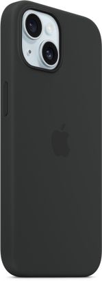 Чехол Silicone Case with MagSafe iPhone 15 Black - фото 3