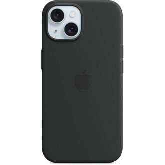 Чехол Silicone Case with MagSafe iPhone 15 Black - фото 1