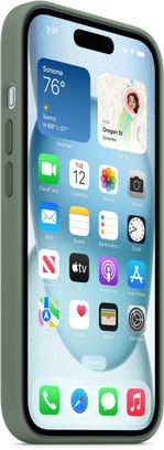 Чехол Silicone Case with MagSafe iPhone 15 Cypress - фото 2
