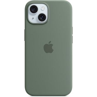 Чехол Silicone Case with MagSafe iPhone 15 Cypress - фото 1