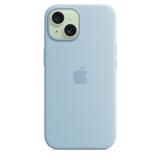 Чохол Silicone Case with MagSafe iPhone 15 Light Blue - фото 2