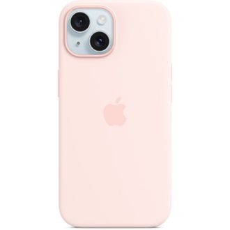 Чехол Silicone Case with MagSafe iPhone 15 Light pink - фото 1
