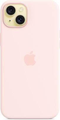 Чехол Silicone Case with MagSafe iPhone 15 plus Light pink - фото 2