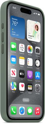 Чехол Silicone Case with MagSafe iPhone 15 Pro Cypress - фото 2