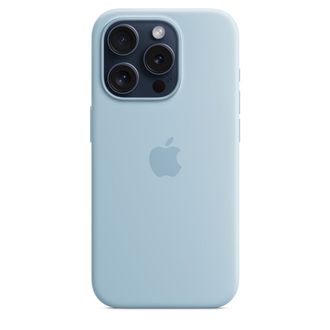 Чехол Silicone Case with MagSafe iPhone 15 Pro Light Blue - фото 2