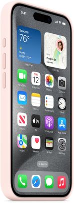 Чехол Silicone Case with MagSafe iPhone 15 Pro Light pink - фото 2