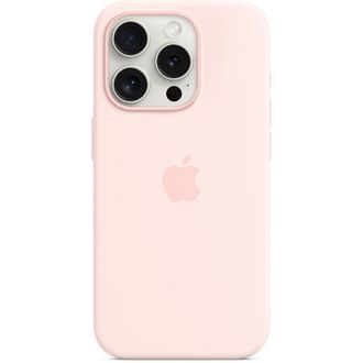 Чехол Silicone Case with MagSafe iPhone 15 Pro Light pink - фото 1